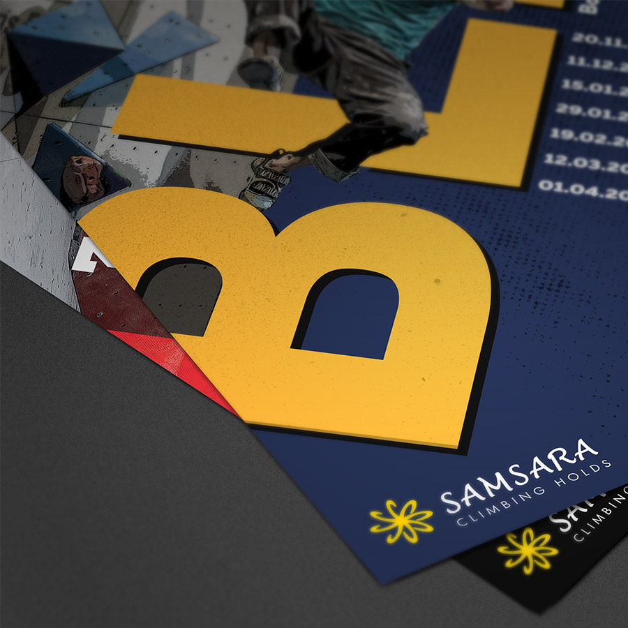 Two printed posters from Blik 2016 and 2017 seasons