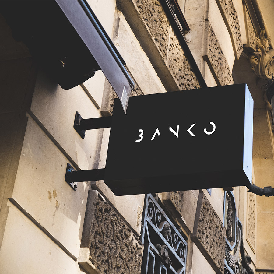 Banko store front logo